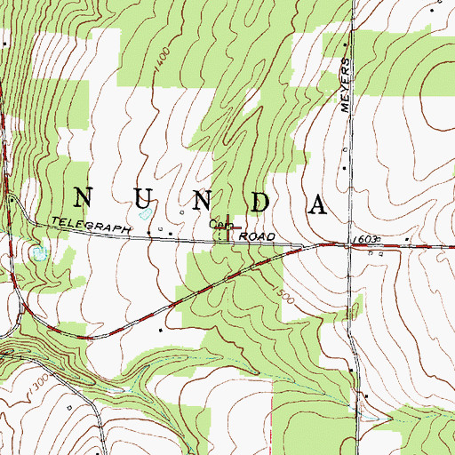 Topographic Map of Seager Cemetery, NY
