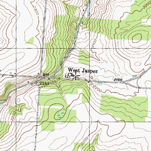 Topographic Map of Gully Cemetery, NY