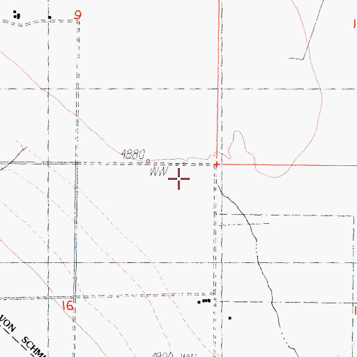 Topographic Map of Fish Lake Valley Wash, NV