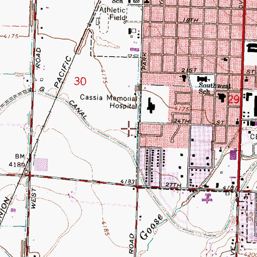 Topographic Map of G 15 B Pipeline, ID
