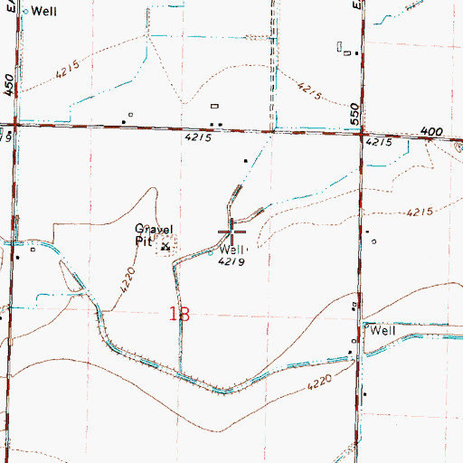 Topographic Map of H 14 H Lateral, ID