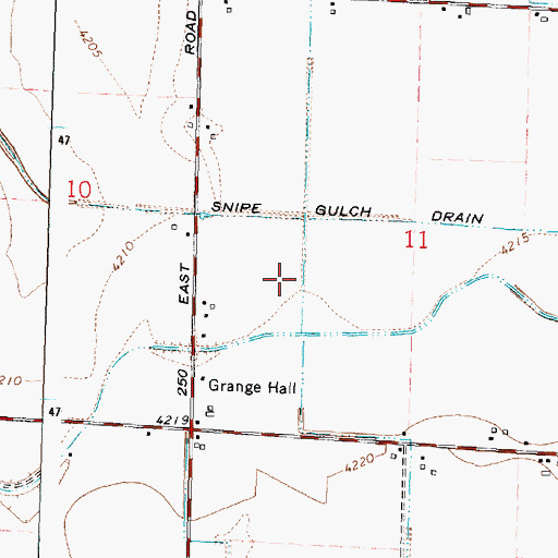 Topographic Map of H 17 H Lateral, ID
