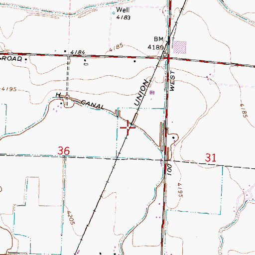 Topographic Map of H 26 H Lateral, ID