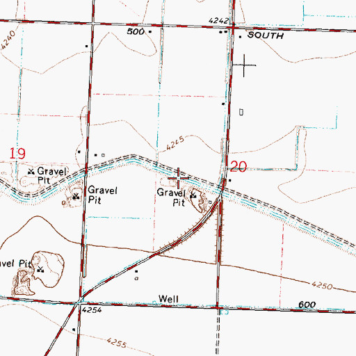 Topographic Map of J 27 H Lateral, ID