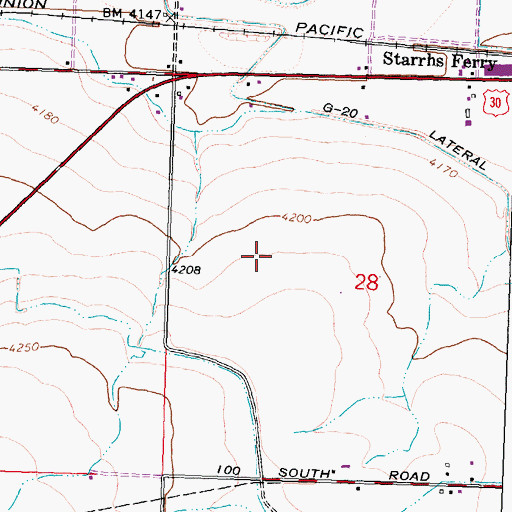 Topographic Map of Swig Pipeline, ID