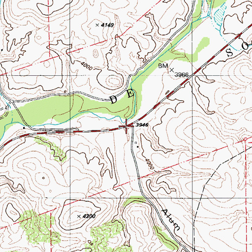 Topographic Map of Alum Canyon, AZ