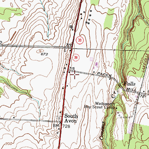 Topographic Map of Palmiters Garden Nursery, NY