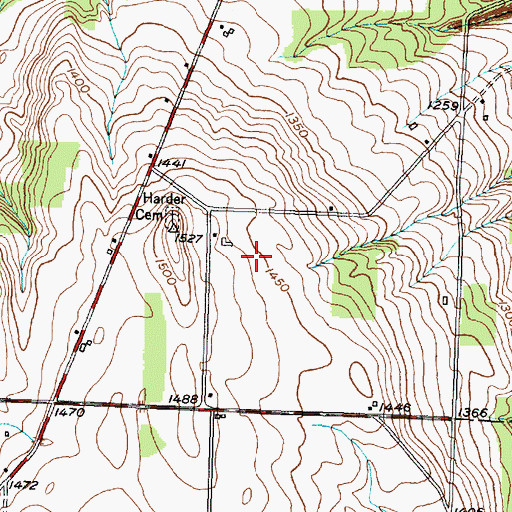 Topographic Map of Spring Hill Farm, NY