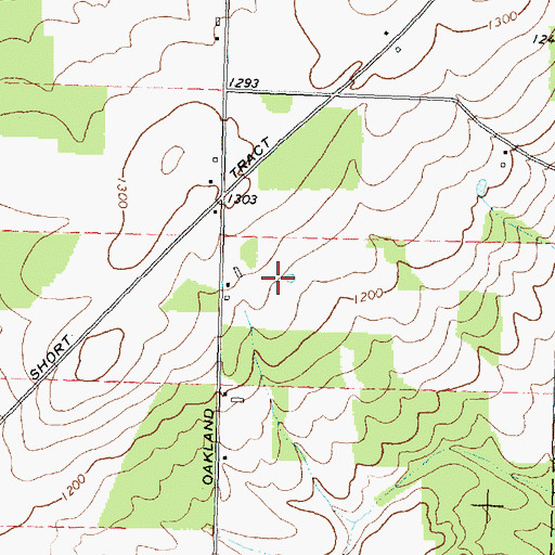 Topographic Map of Oakhill Farm And Ranch, NY