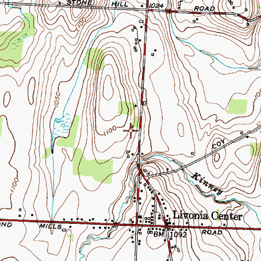 Topographic Map of Harmony Hill Farm, NY
