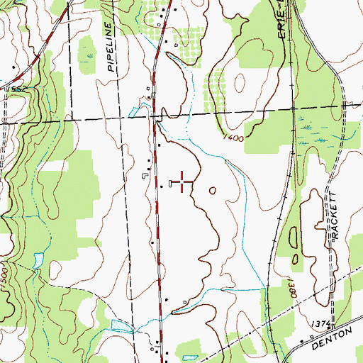 Topographic Map of Ward Brothers Farm, NY
