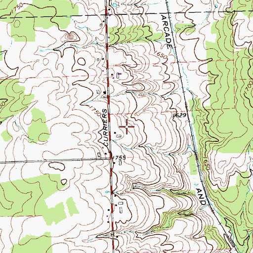 Topographic Map of Moon Ridge Farm, NY