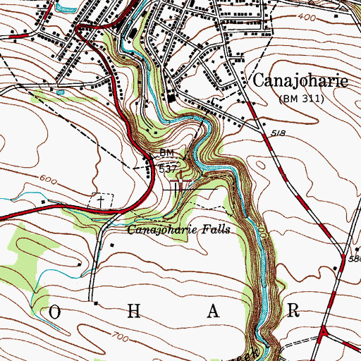 Topographic Map of Prospect Hill Cemetery, NY