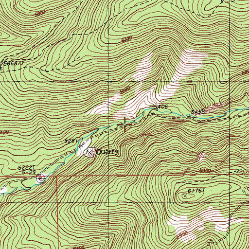 Topographic Map of Deming Creek Trailhead, OR