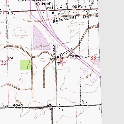 Topographic Map of Apostolic Christian Cemetery, MI