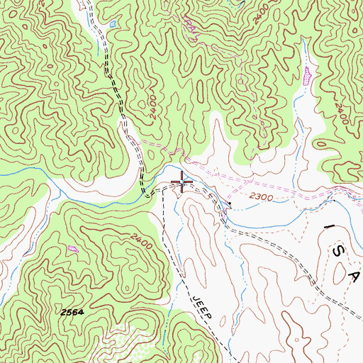 Topographic Map of Isabel Valley, CA