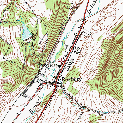 Topographic Map of United Methodist Church Cemetery, NY