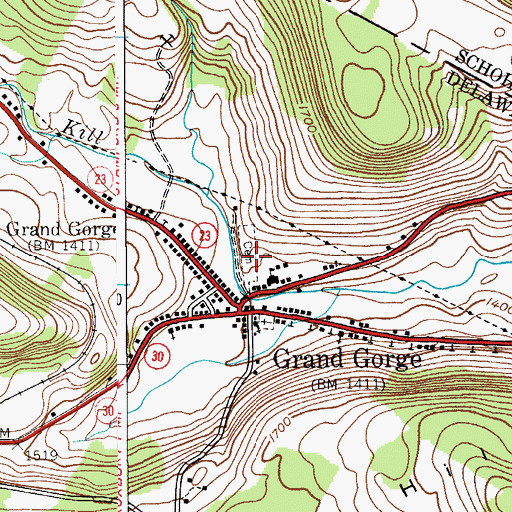 Topographic Map of Fair View Cemetery, NY