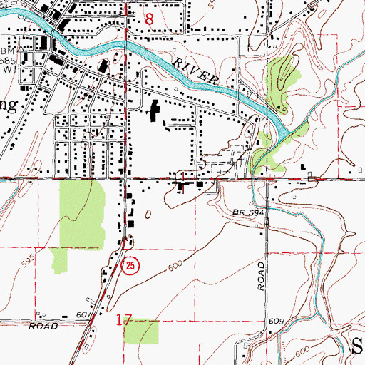 Topographic Map of Christ the King Lutheran School, MI