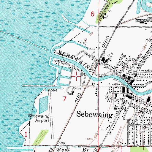 Topographic Map of Pitcher Memorial Park, MI