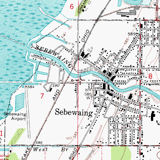 Topographic Map of Muellerweis Park, MI
