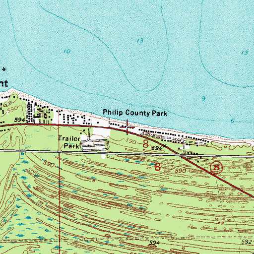 Topographic Map of Duggan's Family Campground, MI