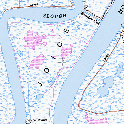 Topographic Map of Joice Island, CA