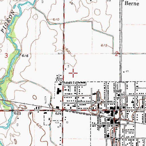 Topographic Map of Scheurer Family Medical Center, MI