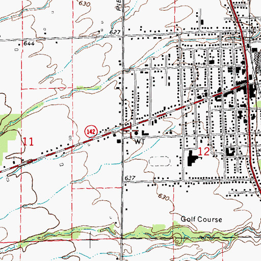 Topographic Map of Harbor Beach Police Department, MI