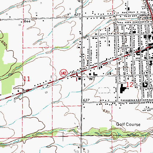 Topographic Map of Harbor Beach Medical Center, MI