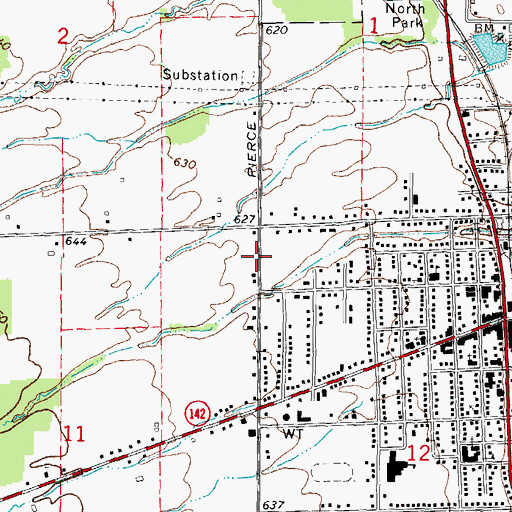 Topographic Map of Faith Bible Baptist Church, MI
