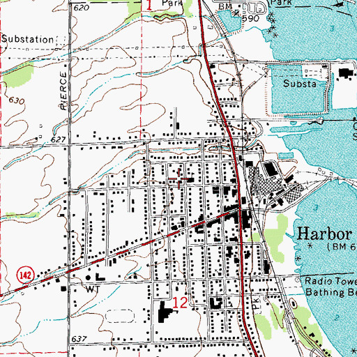 Topographic Map of Zion Lutheran Church, MI
