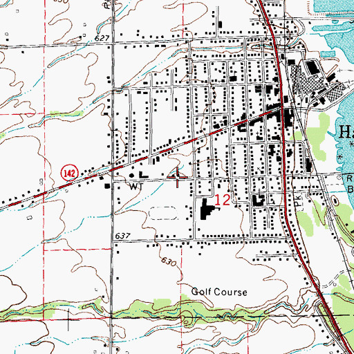 Topographic Map of Reorganized Church of Jesus Christ of Latter Day Saints, MI