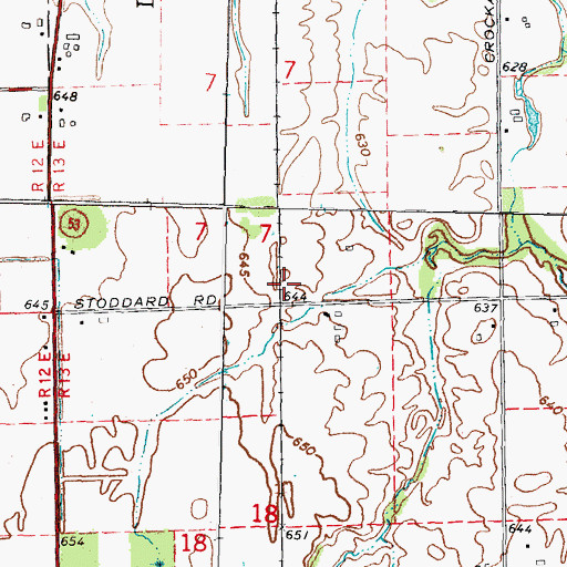 Topographic Map of Varney Station (historical), MI