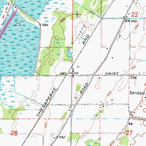 Topographic Map of Tarry Station (historical), MI
