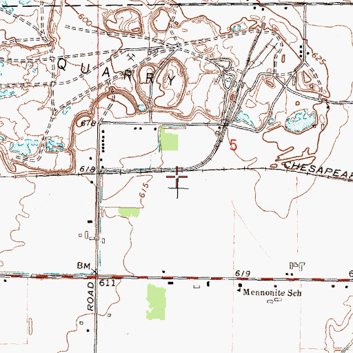 Topographic Map of Ribble Station (historical), MI