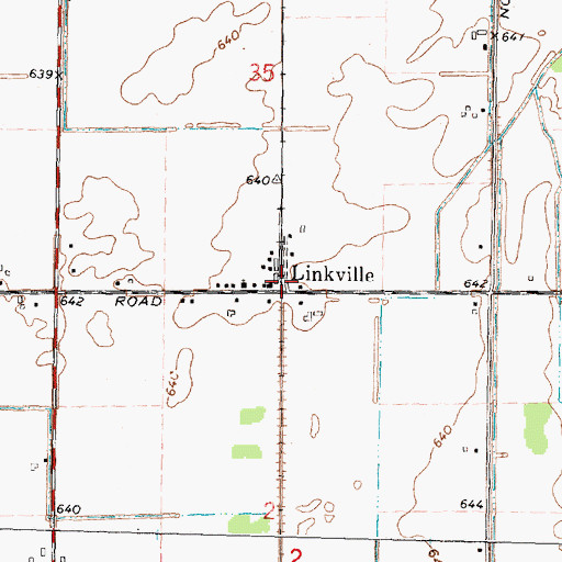 Topographic Map of Linkville Station (historical), MI