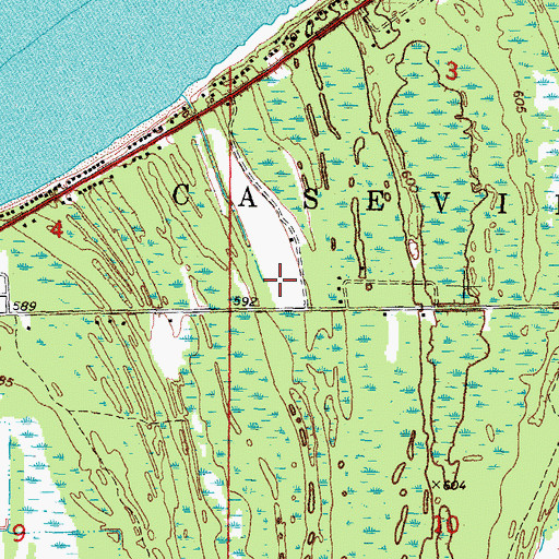 Topographic Map of Hidden Harbour Golf Course, MI