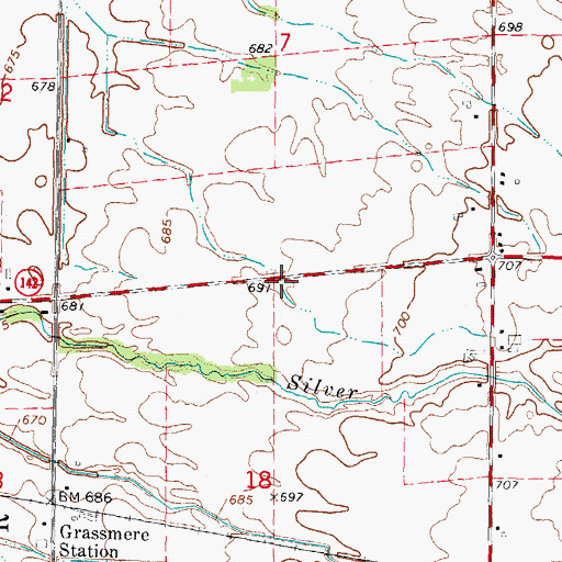 Topographic Map of Sunny Acres Nursing Center, MI