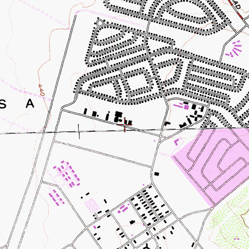 Topographic Map of Allan Hancock College - Vandenberg Air Force Base Center, CA