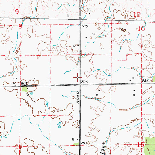 Topographic Map of Pawlowski Post Office (historical), MI