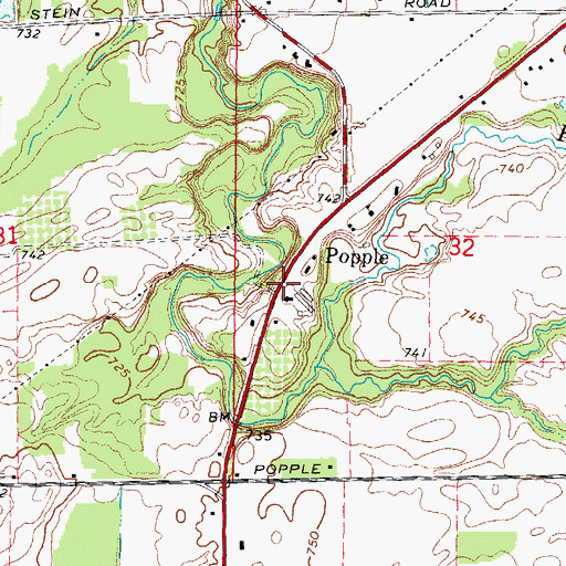 Topographic Map of Victory in Christ Community Church, MI