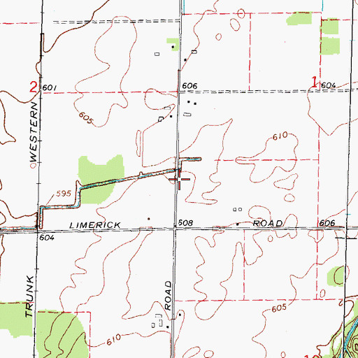 Topographic Map of Hayes Post Office (historical), MI