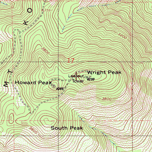Topographic Map of Mount Konocti, CA