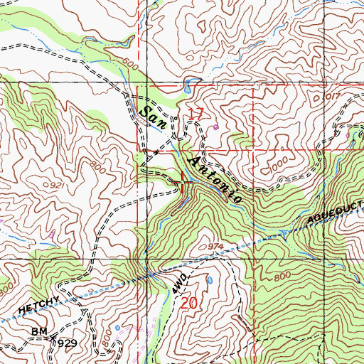 Topographic Map of La Costa Creek, CA