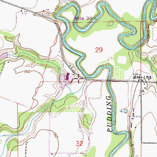 Topographic Map of Farmers Creek, OR