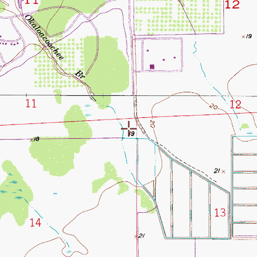 Topographic Map of Edison State College - Hendry Glades Center, FL