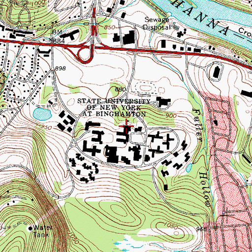 Topographic Map of Anderson Center, NY