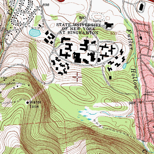 Topographic Map of Appalachian Collegiate Center, NY