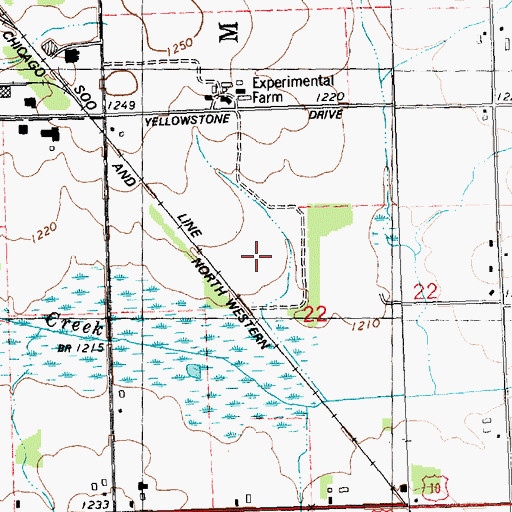 Topographic Map of Marshfield Wastewater Treatment Facility, WI